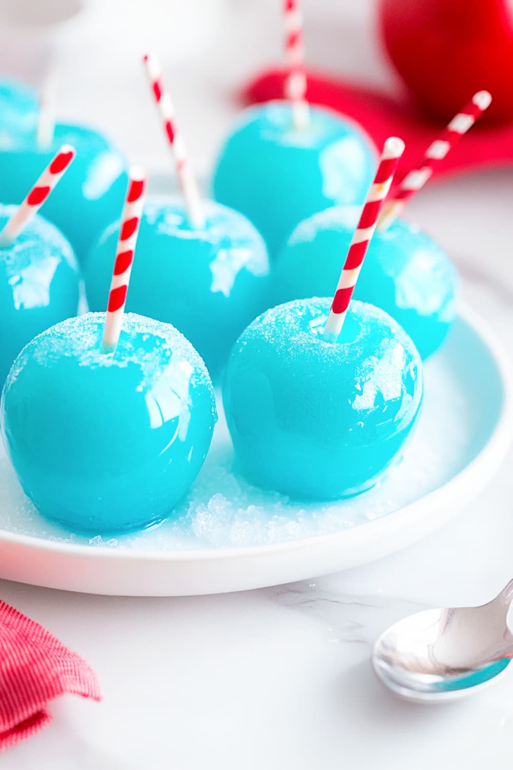 blue candy apple