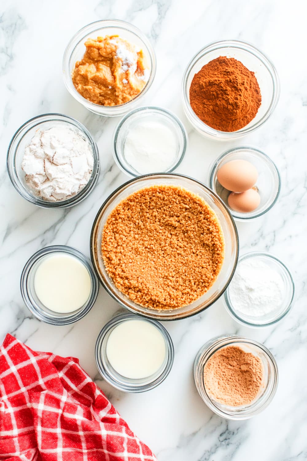 Pumpkin Cheesecake ingredients