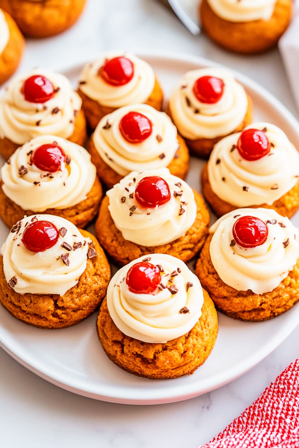 pumpkin cookie with cheese icing