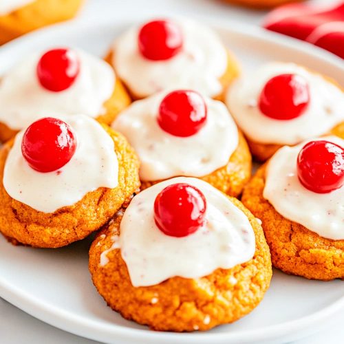 pumpkin cookie with cheese icing