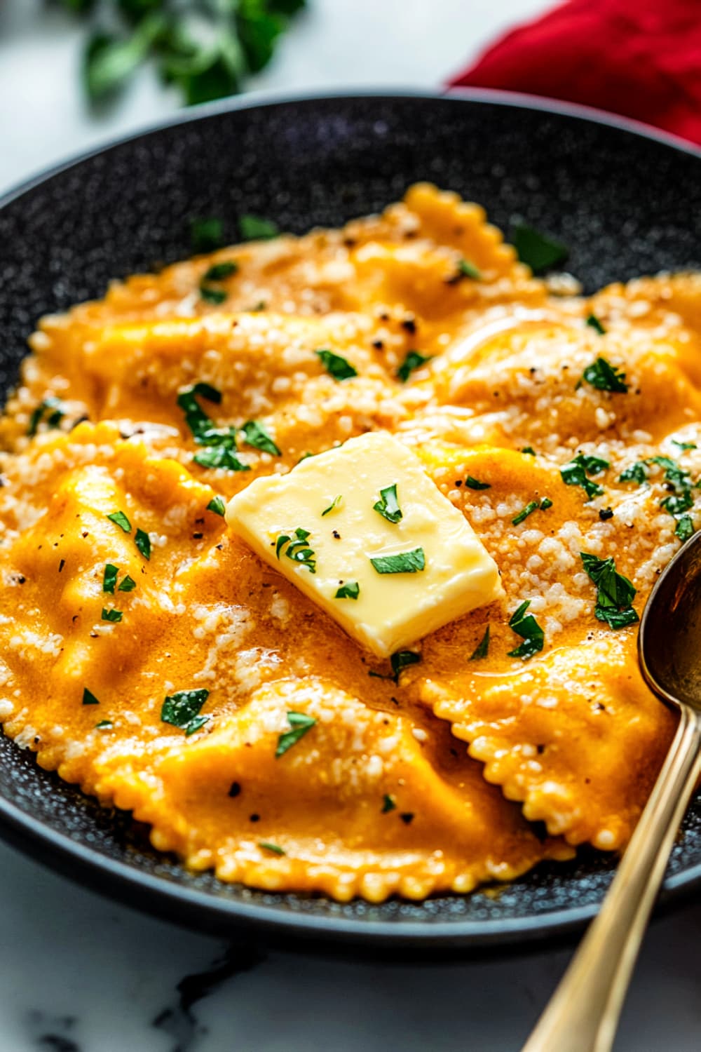 pumpkin ravioli