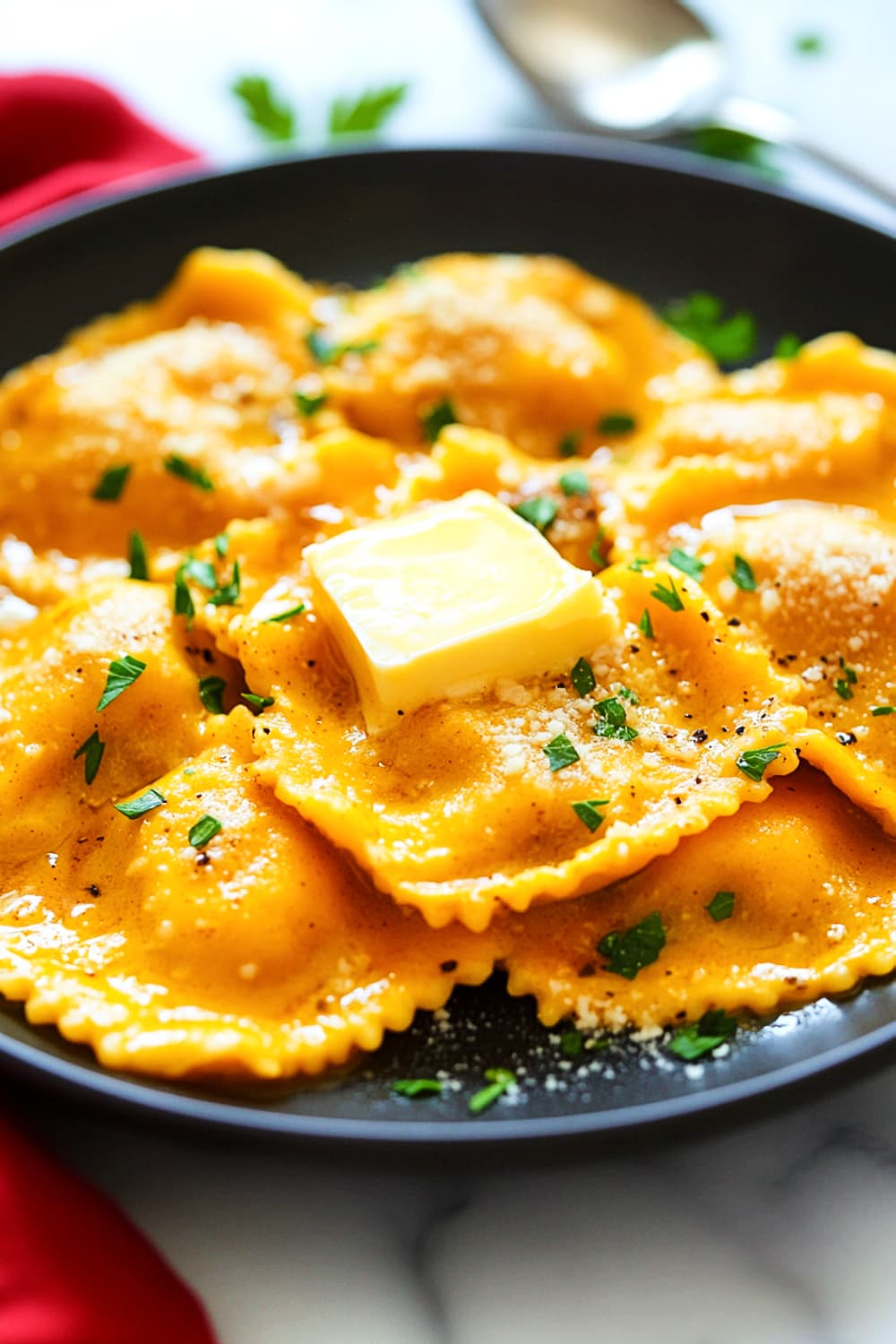 pumpkin ravioli