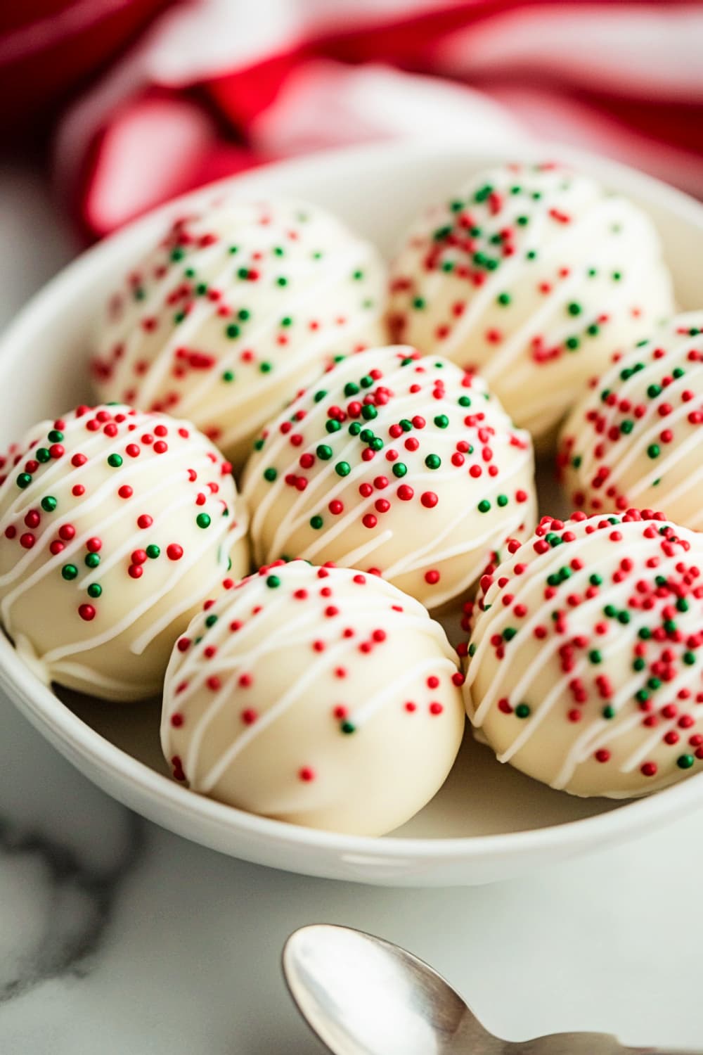 white chocolate sugar cookie truffles