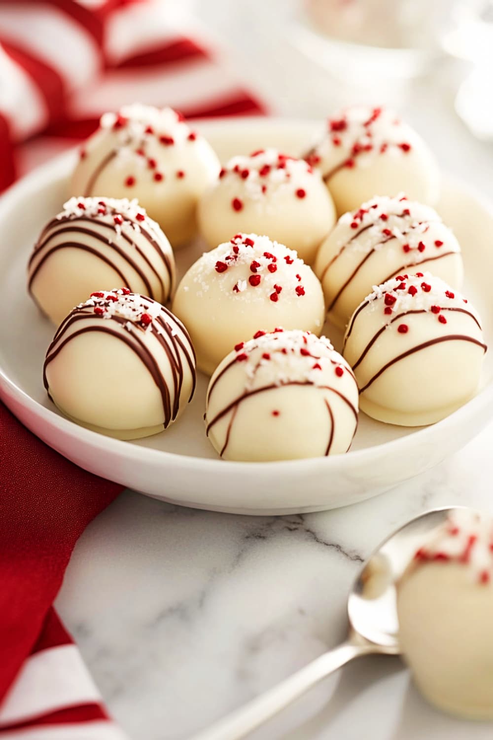 white chocolate sugar cookie truffles