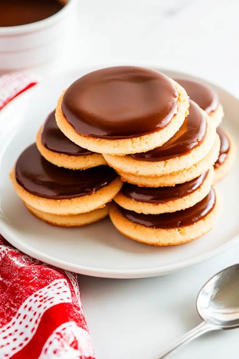 Twix-inspired chocolate coated cookies
