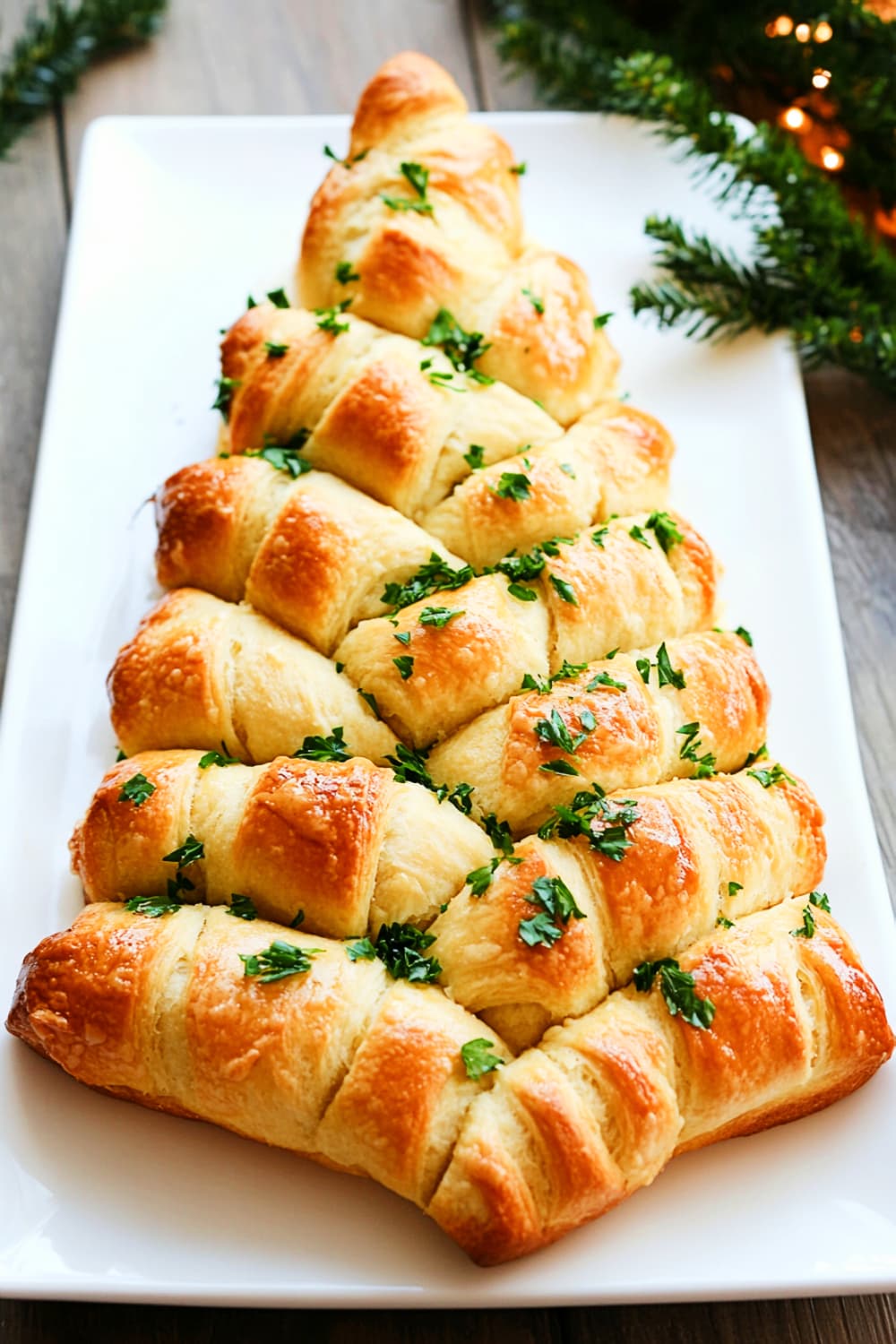 Garlic Herb Pull-Apart Christmas Tree Bread