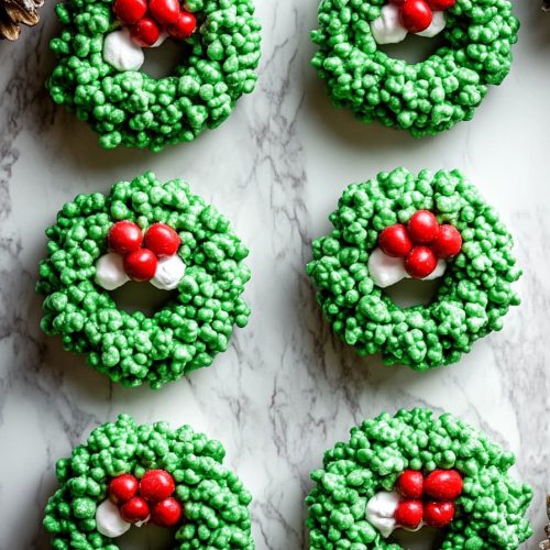 Christmas Marshmallow Cornflake Wreaths