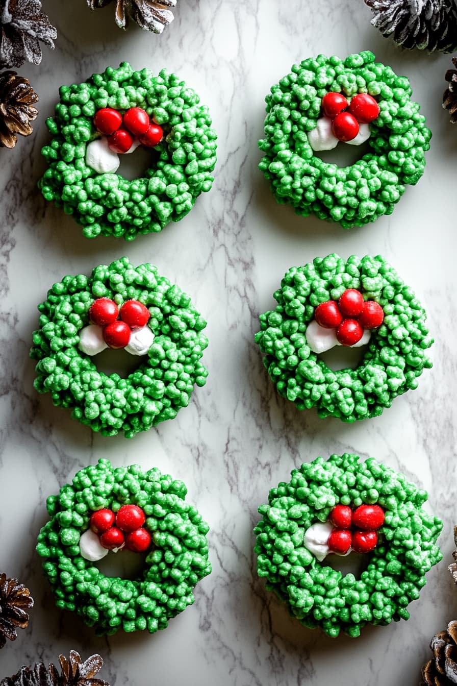 Christmas Marshmallow Cornflake Wreaths