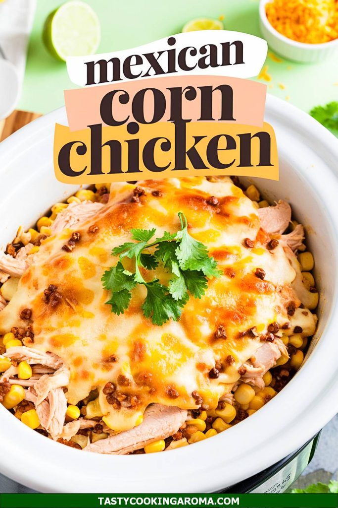 Mexican Street Corn Chicken Casserole (Crockpot Style)