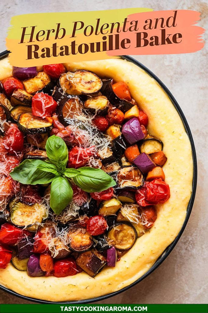 Savory Herb Polenta and Ratatouille Bake