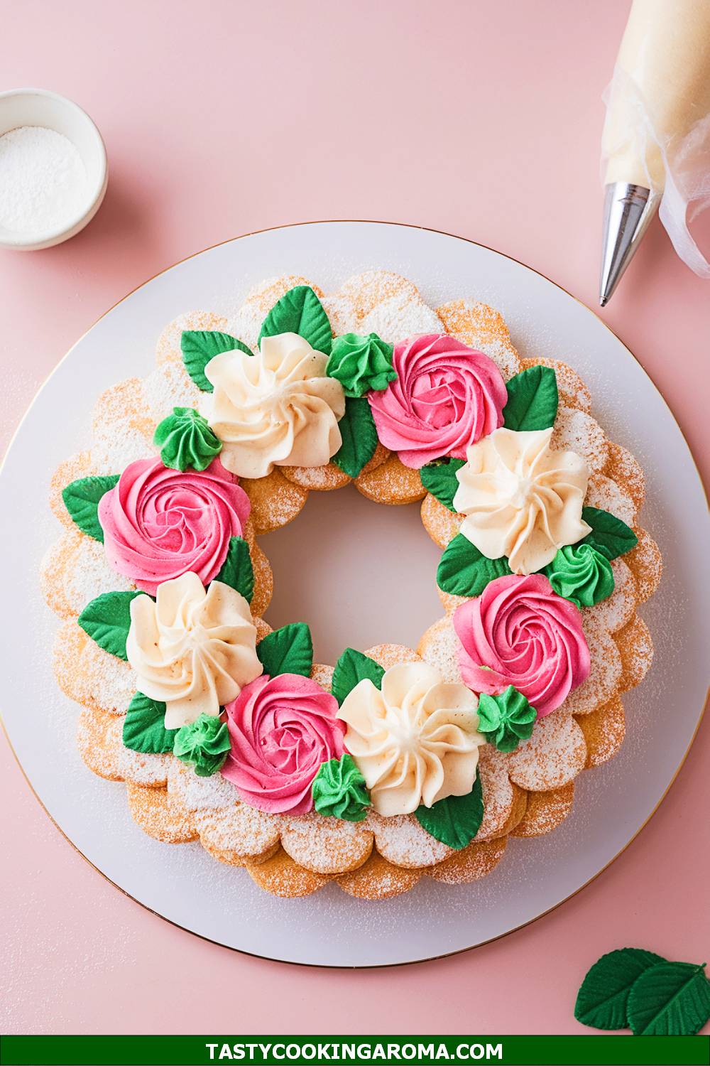 Spring Garden Italian Cookie Wreath