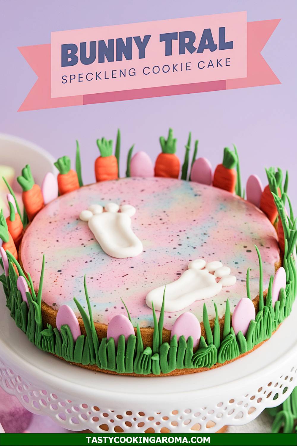 Bunny Trail Speckled Cookie Cake