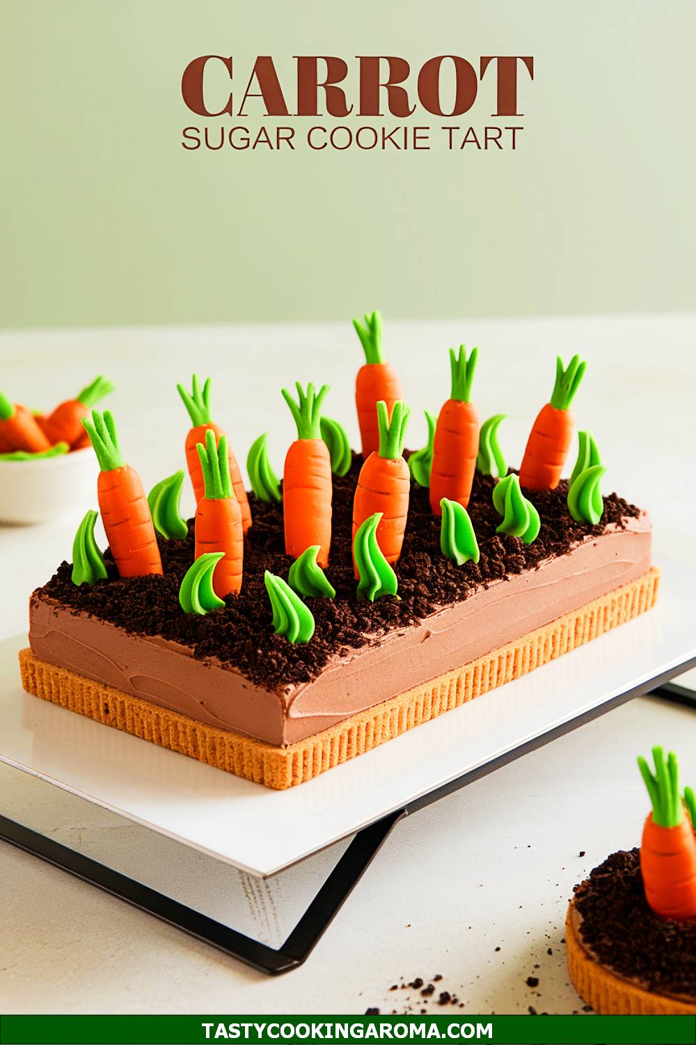 Carrot Patch Sugar Cookie Tart