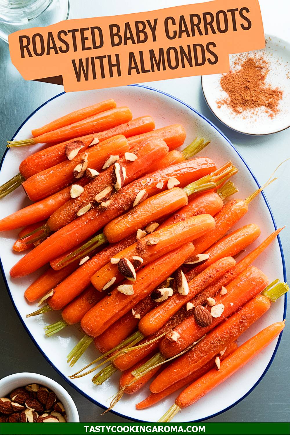 Brown Sugar Roasted Baby Carrots with Toasted Almonds