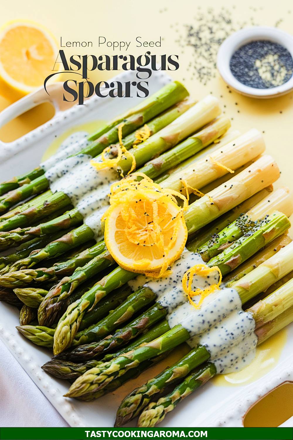 Lemon Poppy Seed Asparagus Spears