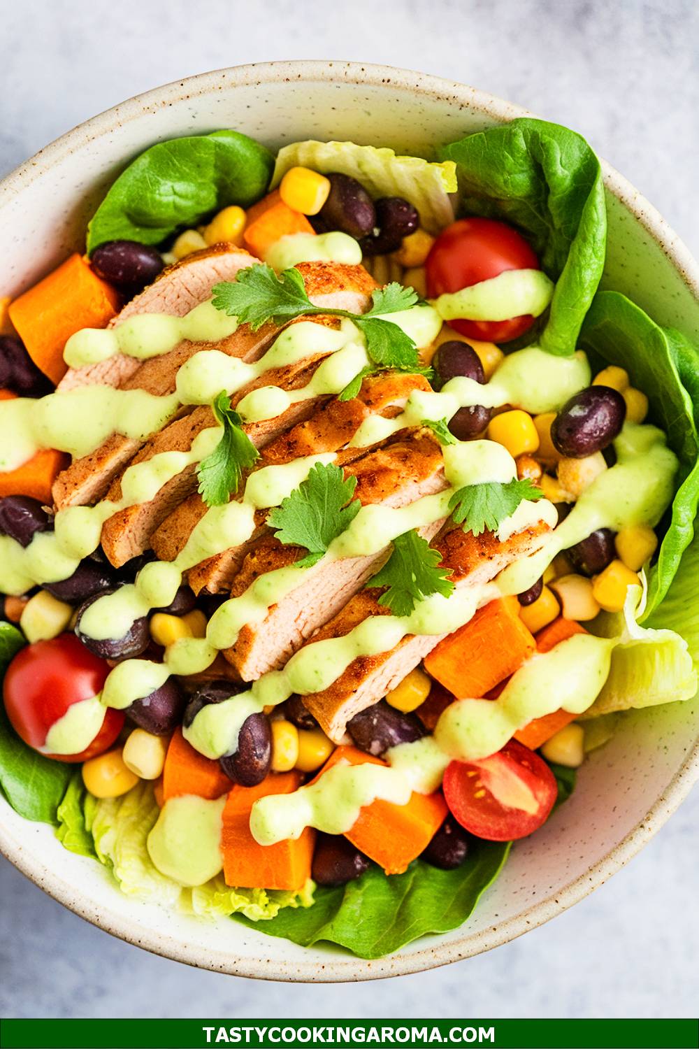 Sweet Potato Southwest Chicken Salad Bowl