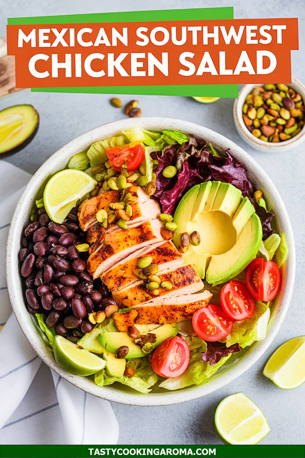 Dairy-Free Mexican-Inspired Southwest Chicken Salad Bowl