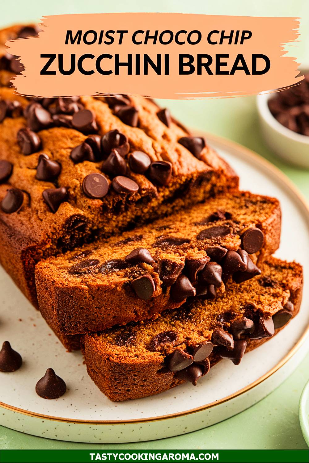 Extra Moist Chocolate Chip Zucchini Bread