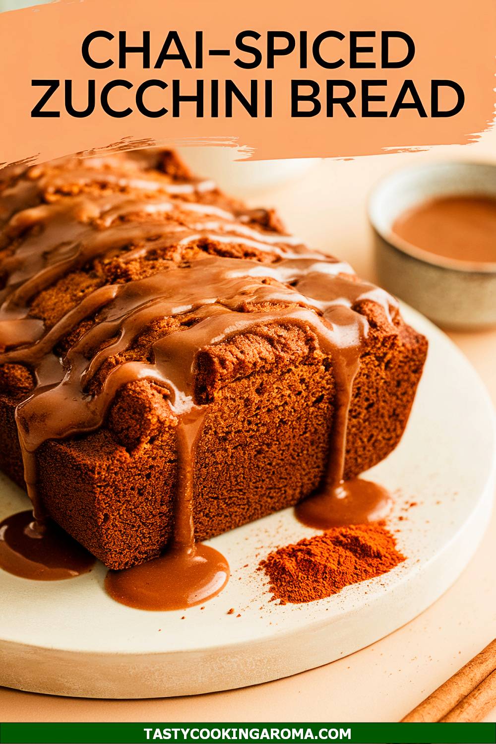 Chai-Spiced Zucchini Bread With Cinnamon Glaze