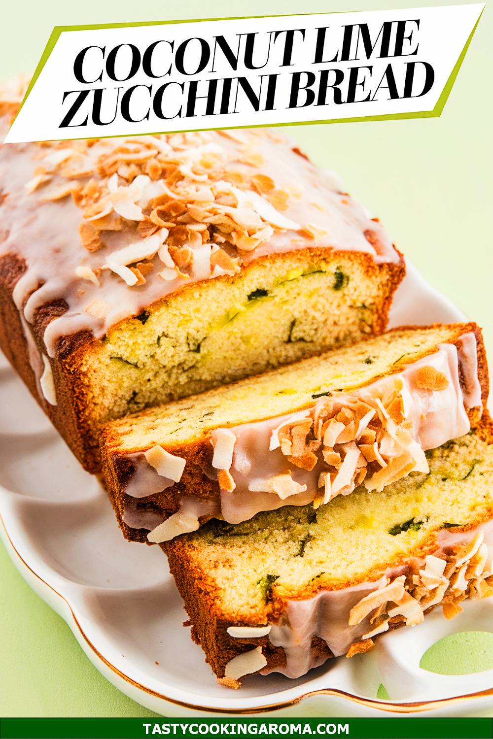 Coconut Lime Zucchini Bread Loaf