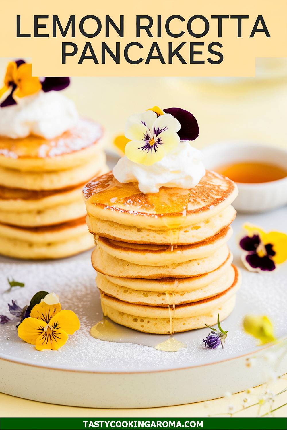 Mini Lemon Ricotta Pancake Stacks