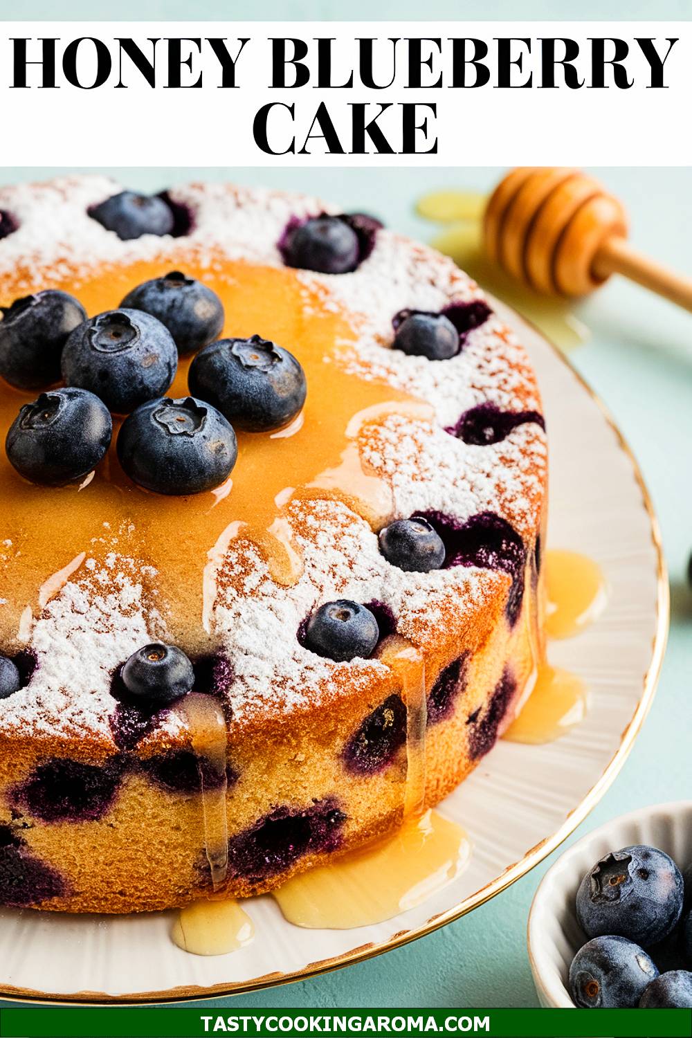 Honey Blueberry Tea Cake