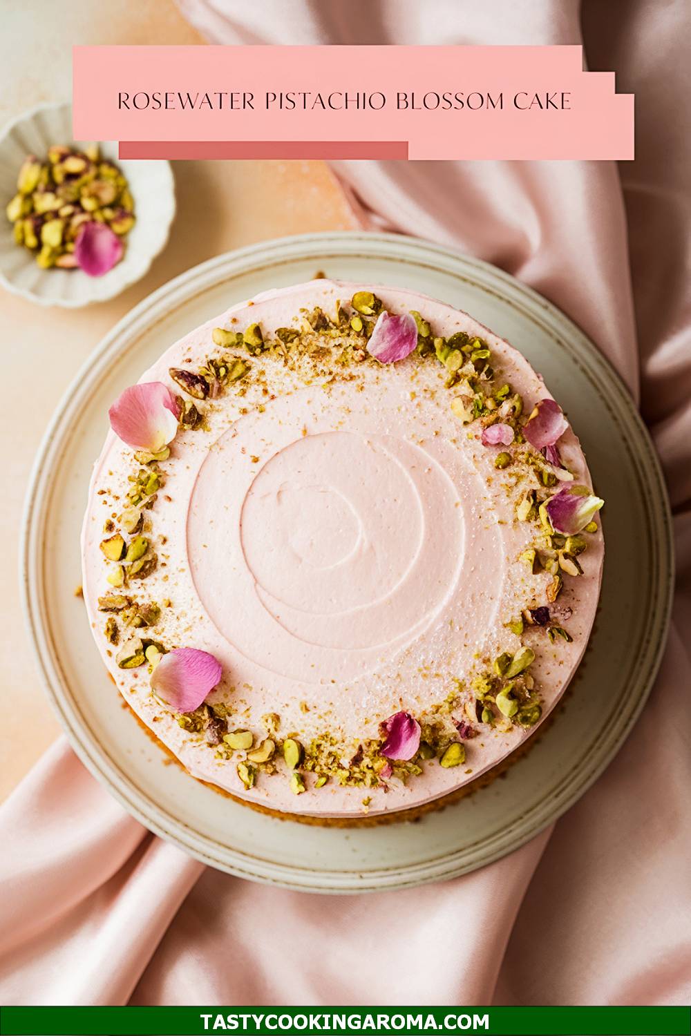 Rosewater Pistachio Blossom Cake