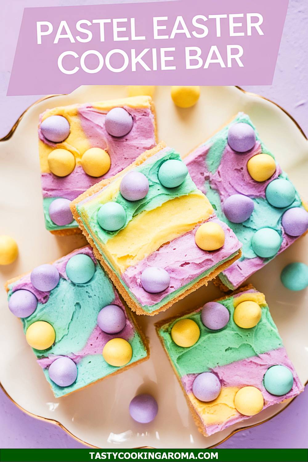 Pastel Easter Cookie Bar Layers