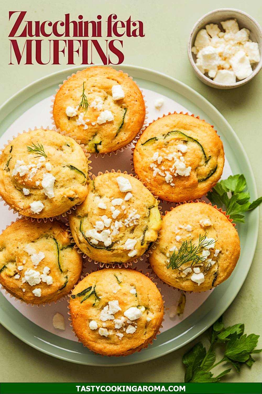 Zucchini and Feta Savory Breakfast Muffins