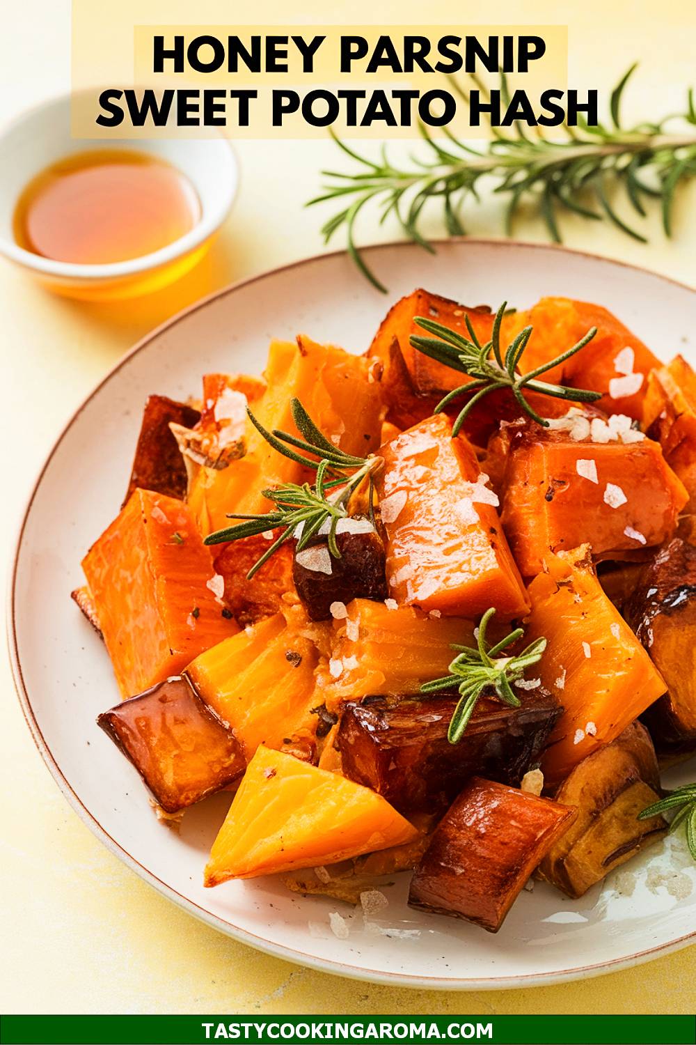 Honey-Glazed Parsnip and Sweet Potato Hash