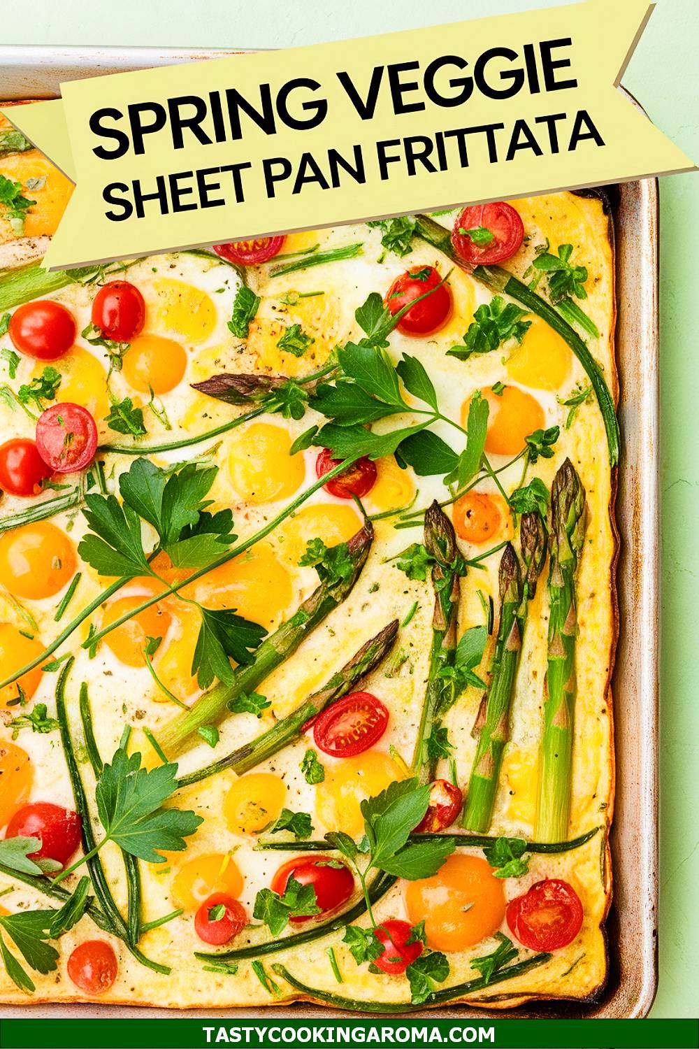 Spring Veggie Sheet Pan Frittata