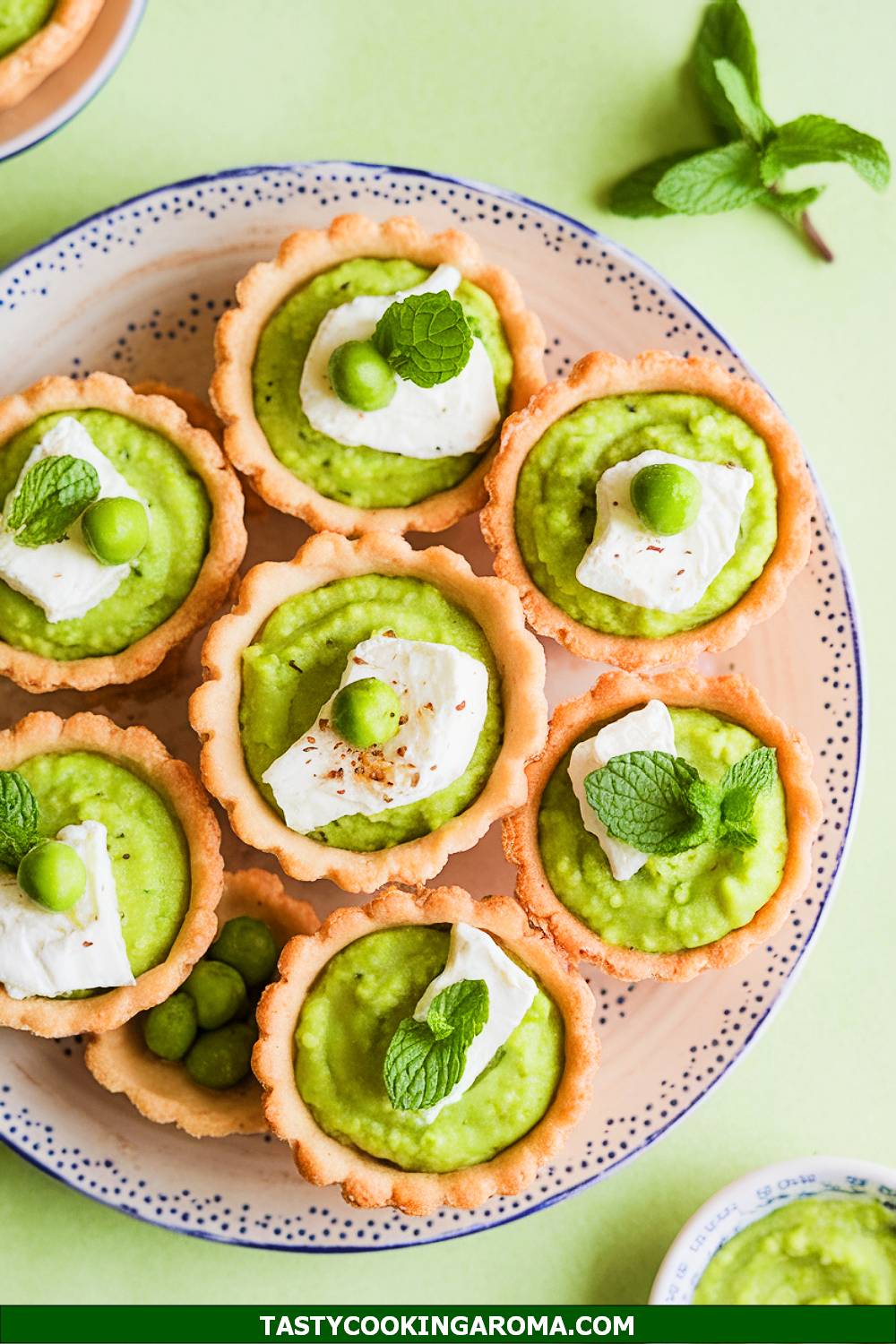 Goat Cheese and Spring Pea Mini Tartlets