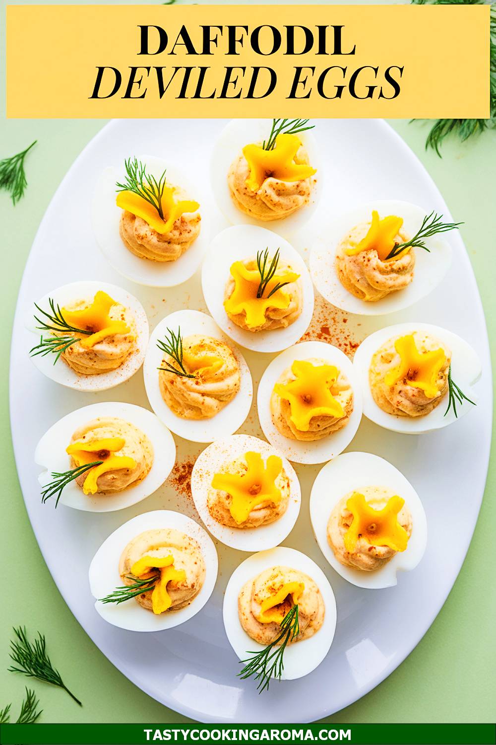 Daffodil-Shaped Deviled Eggs