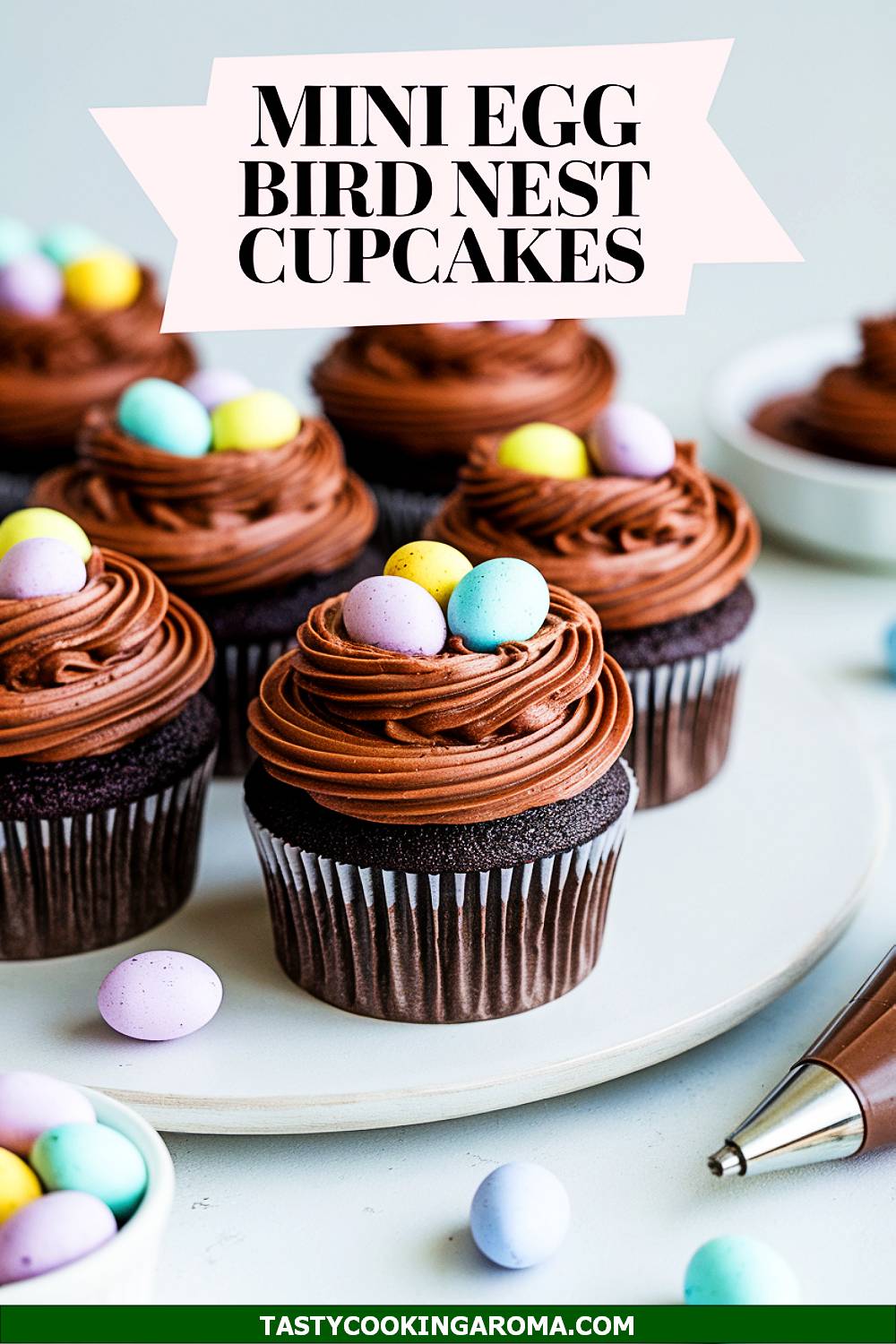 Cadbury Mini Egg Bird Nest Cupcakes