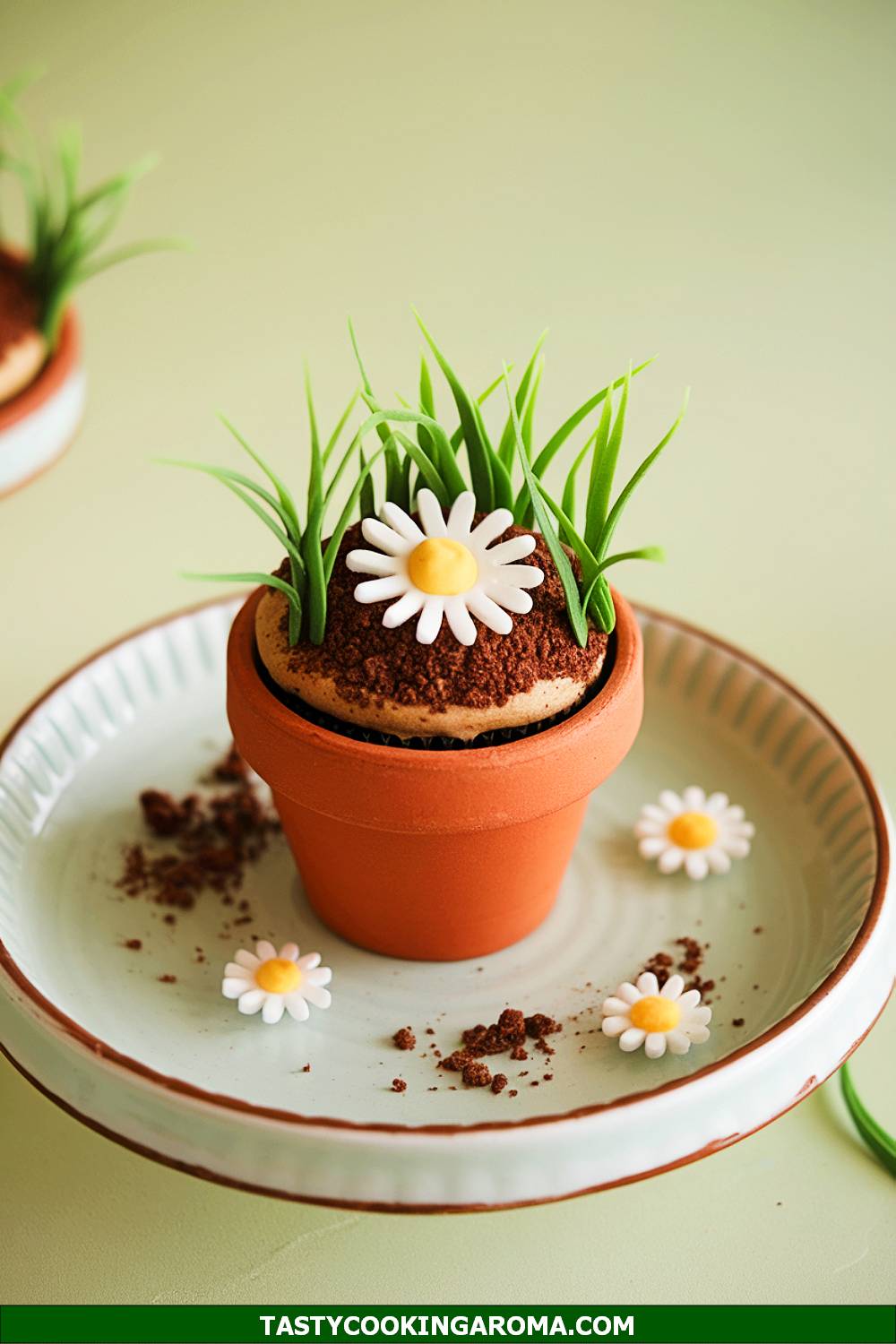 Daisy Garden Pot Cupcakes