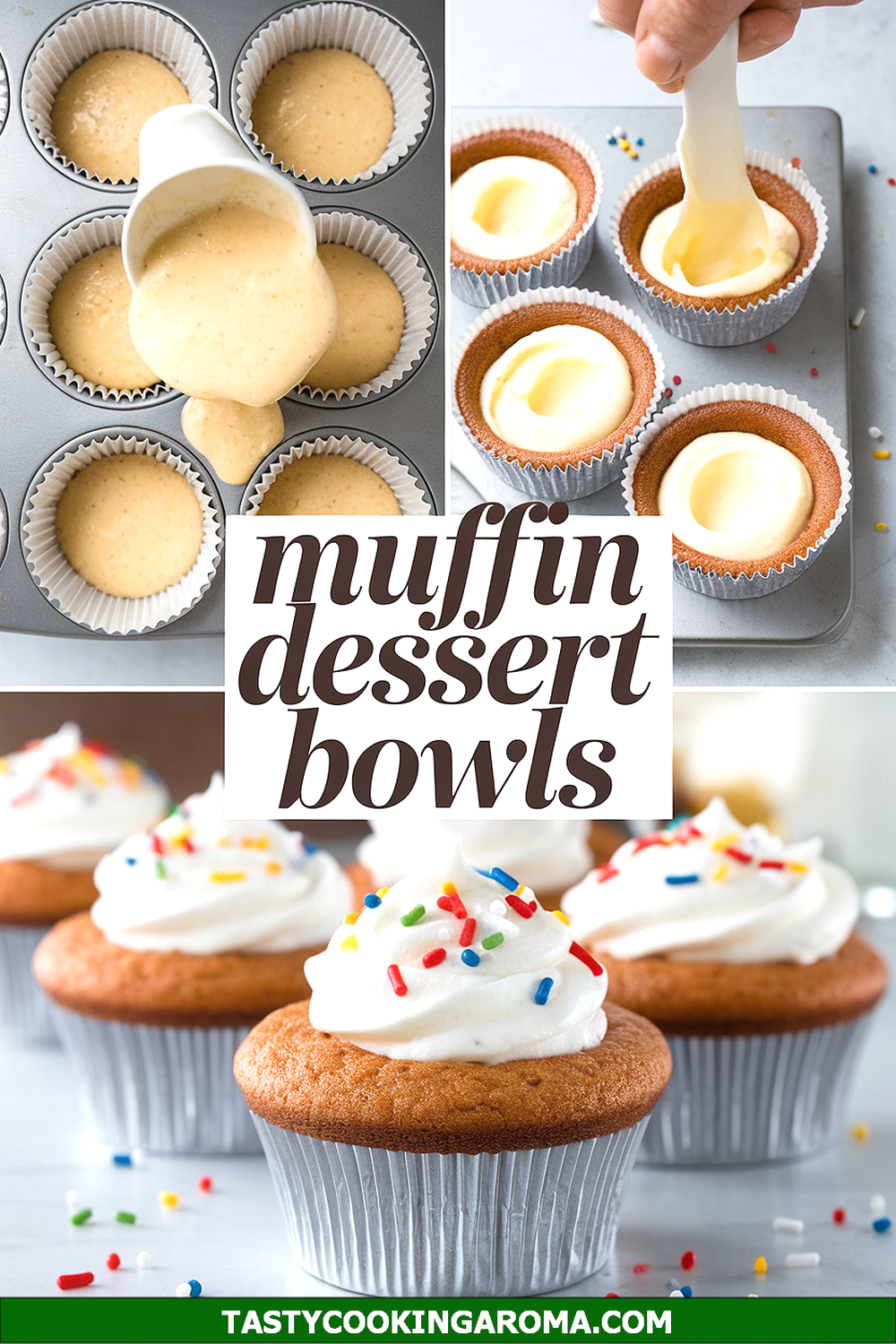 Canned Butter Vanilla Muffin Dessert Bowls