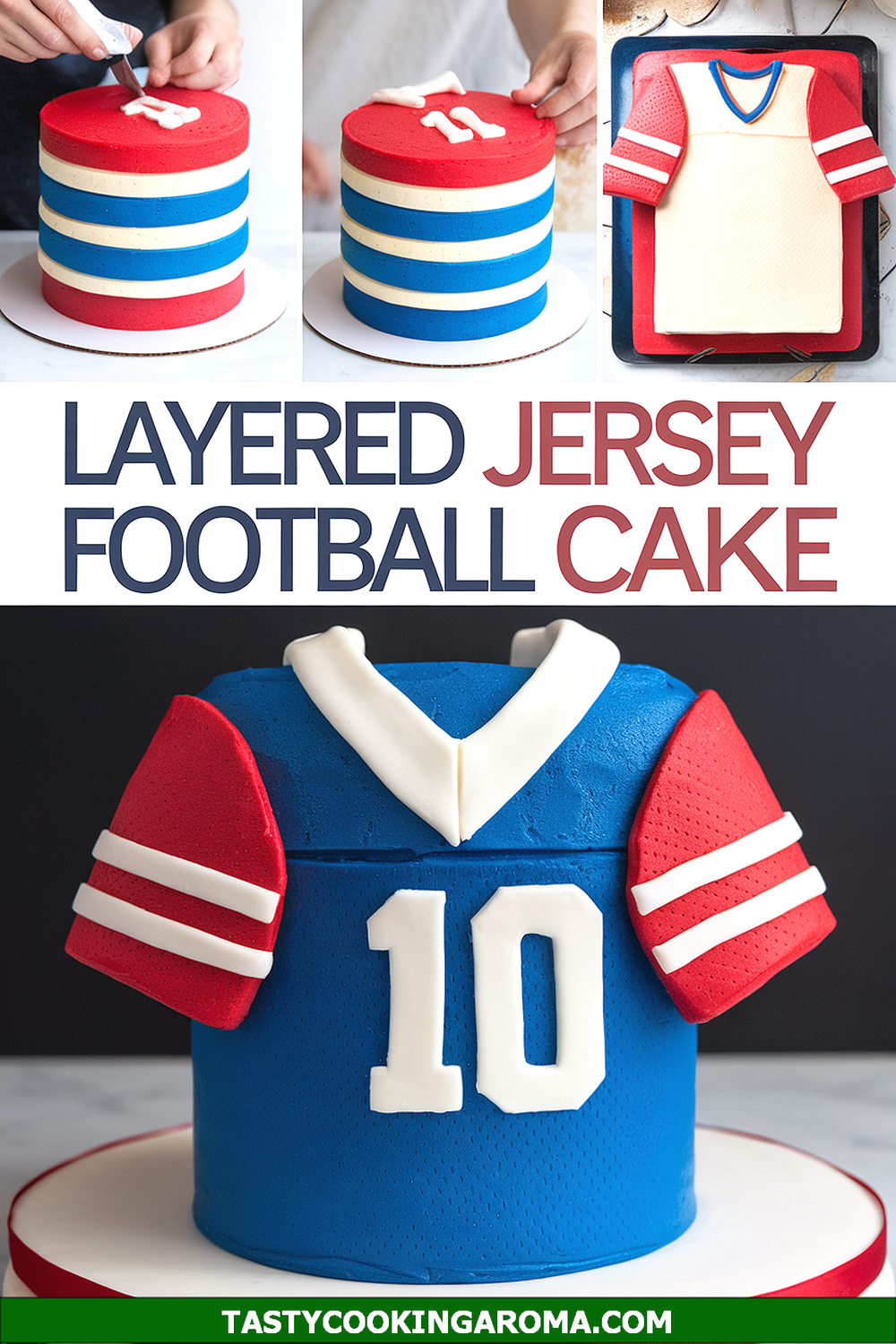  Layered Football Jersey Cake