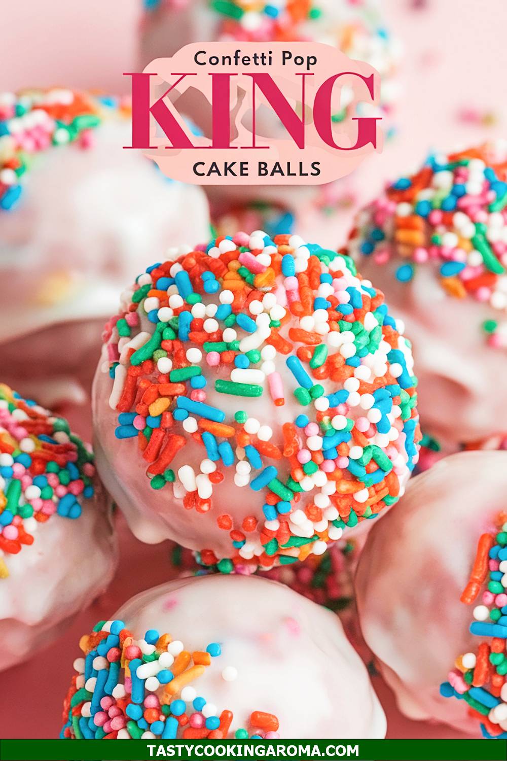 Confetti Cake Pop King Cake Balls