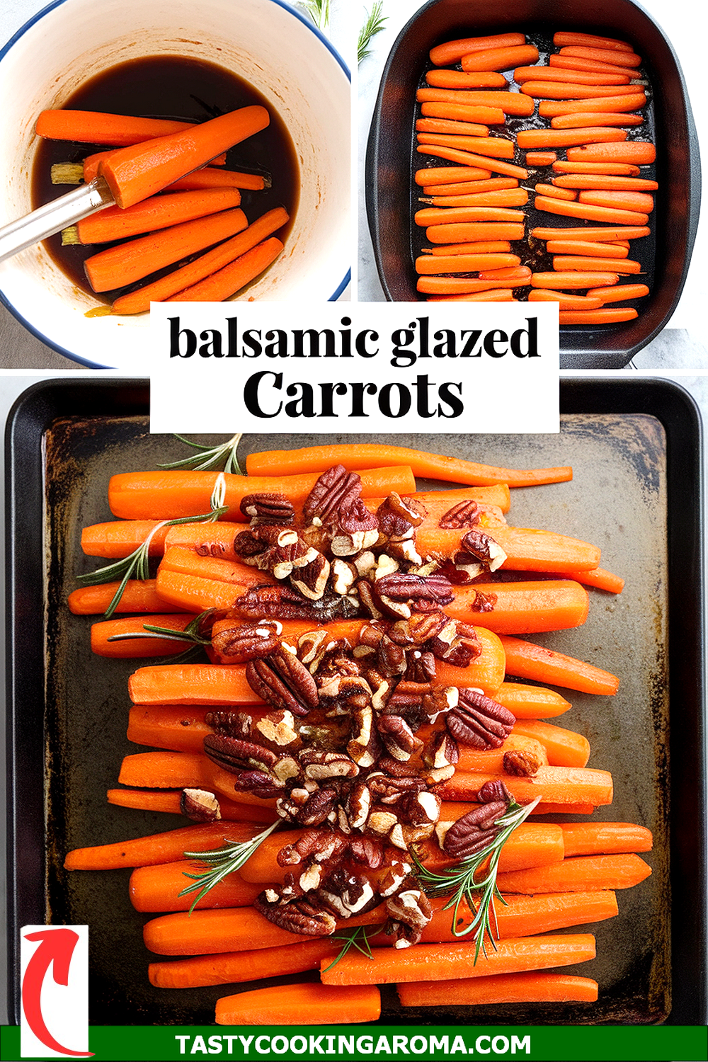 Balsamic Glazed Carrots with Toasted Pecans