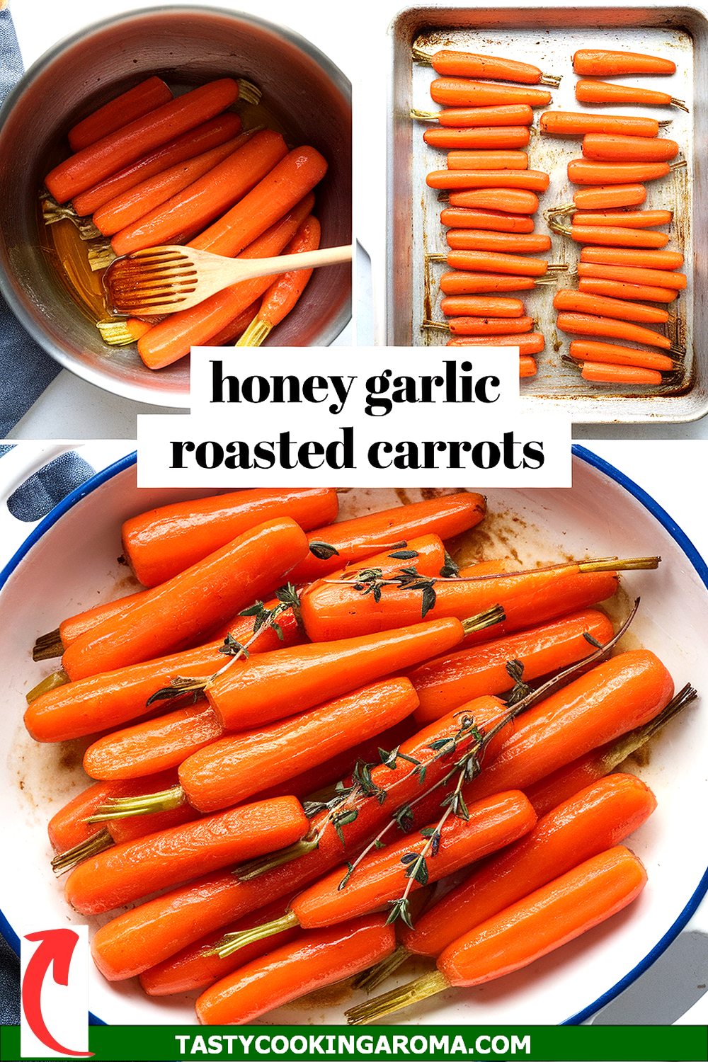 Honey Garlic Roasted Baby Carrots