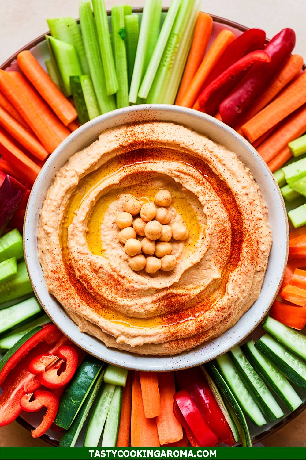 Healthy No-Cook Hummus and Veggie Dip