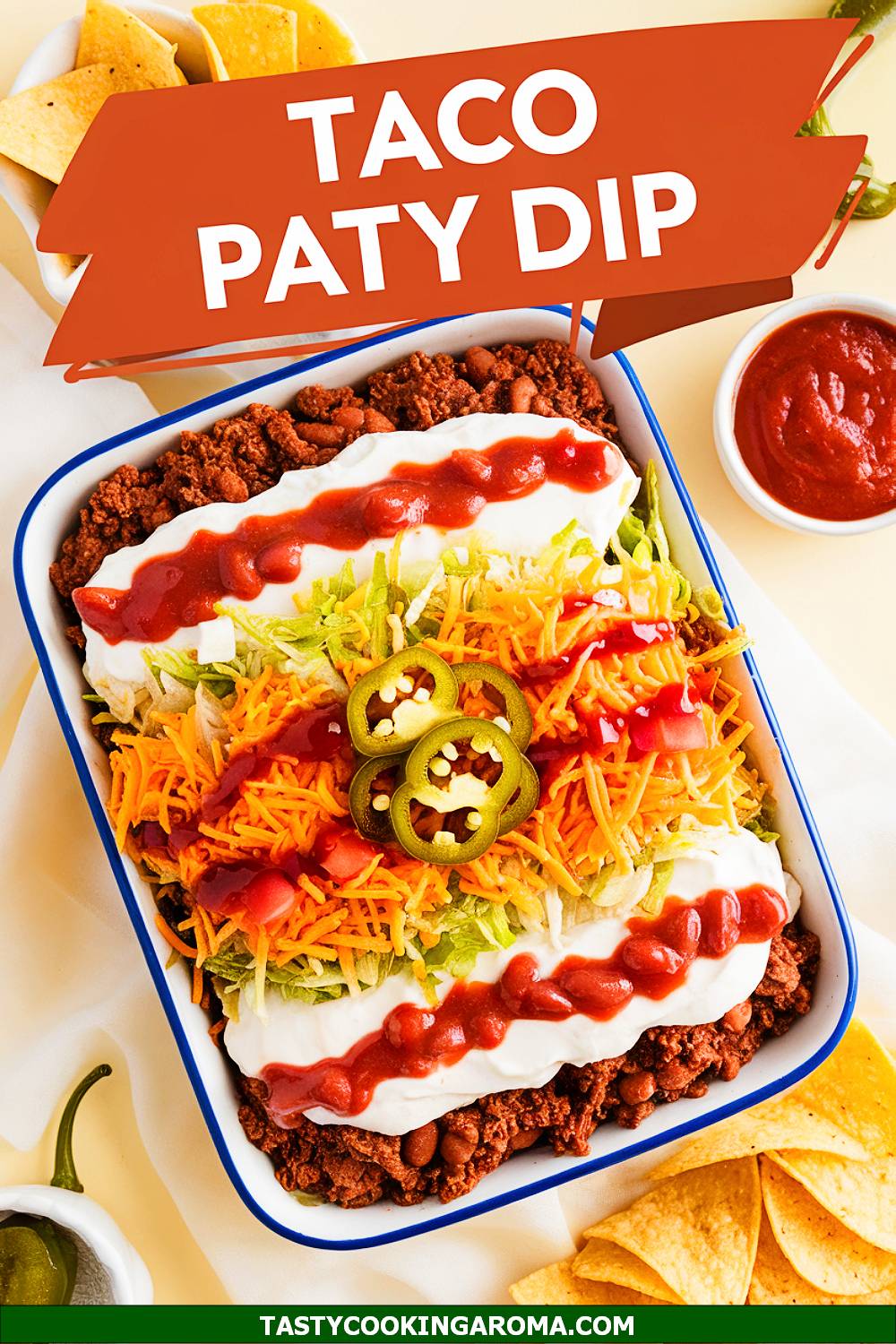 Easy Taco-Inspired Layered Party Dip