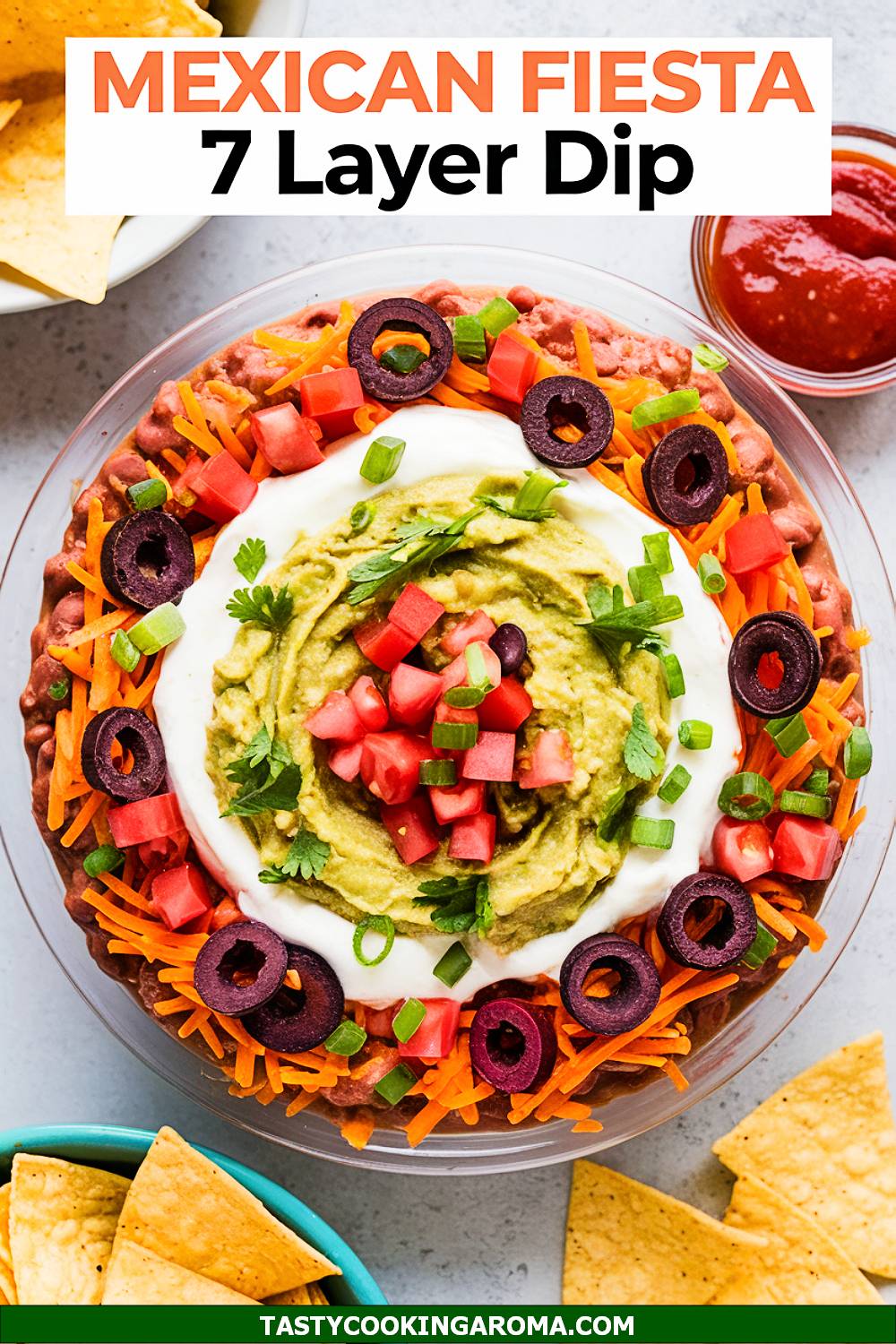 Mexican Bean Fiesta Seven Layer Dip