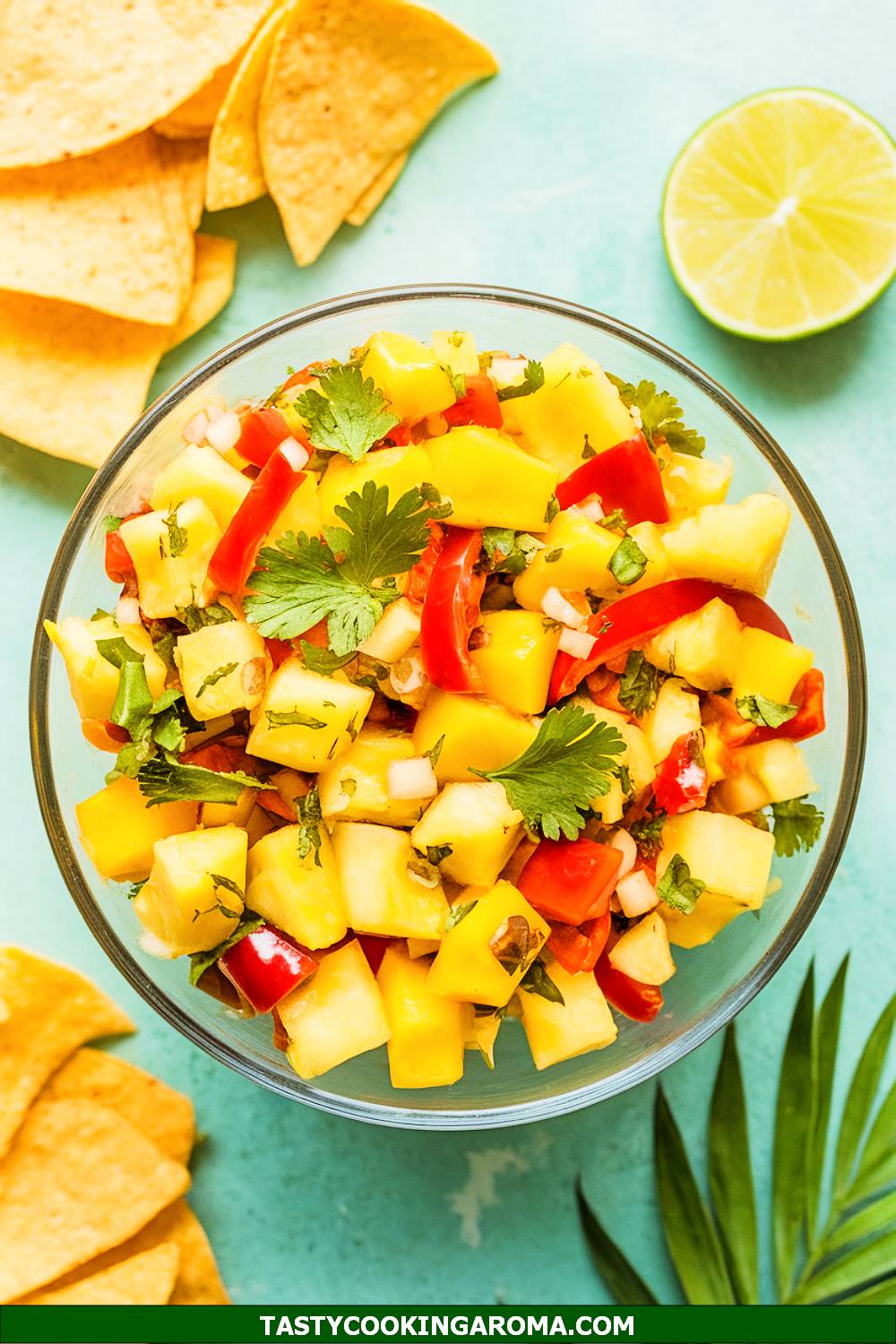 Tropical Pineapple and Mango Salsa Dip