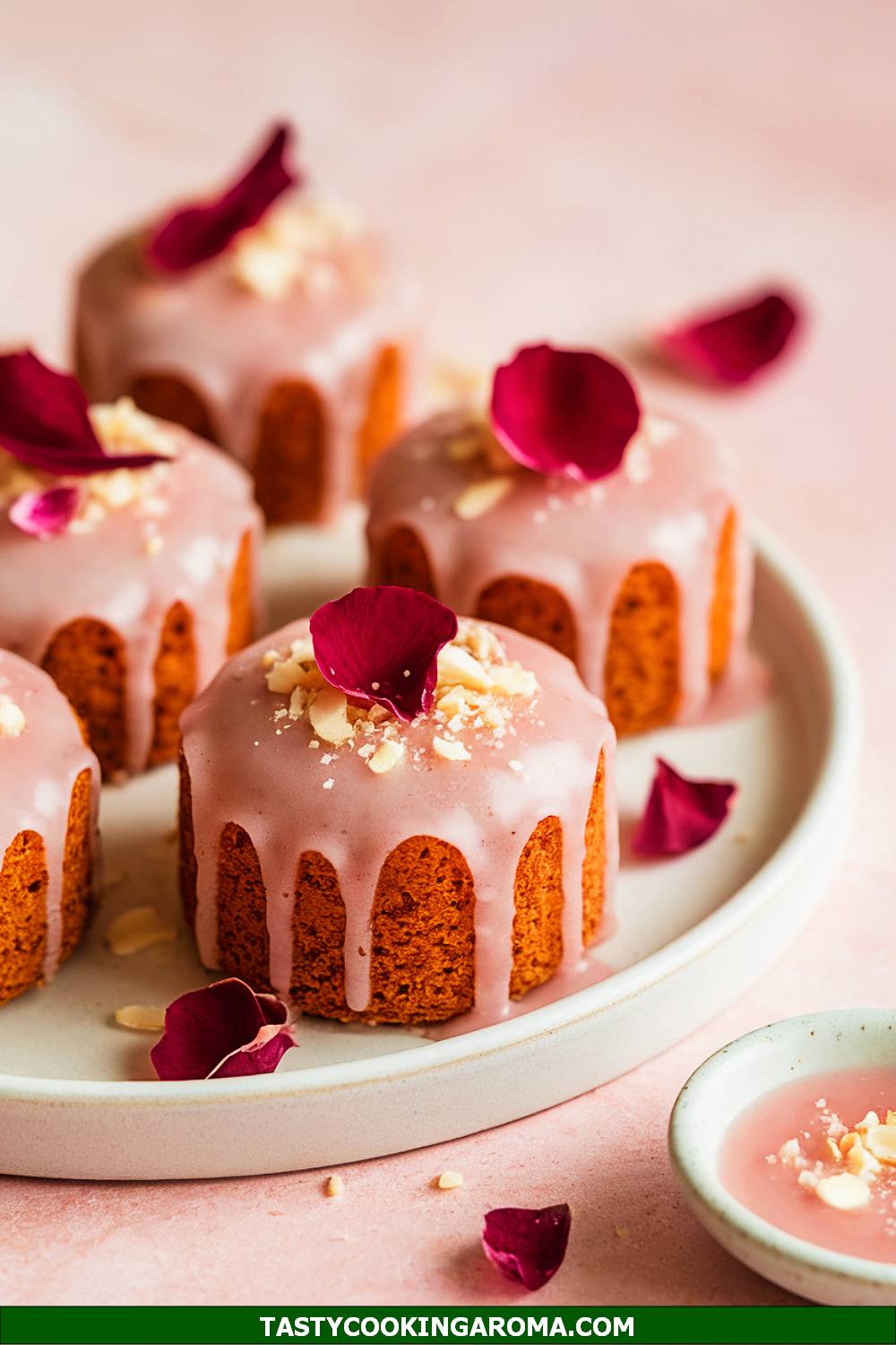 Almond Rosewater Mini Cakes