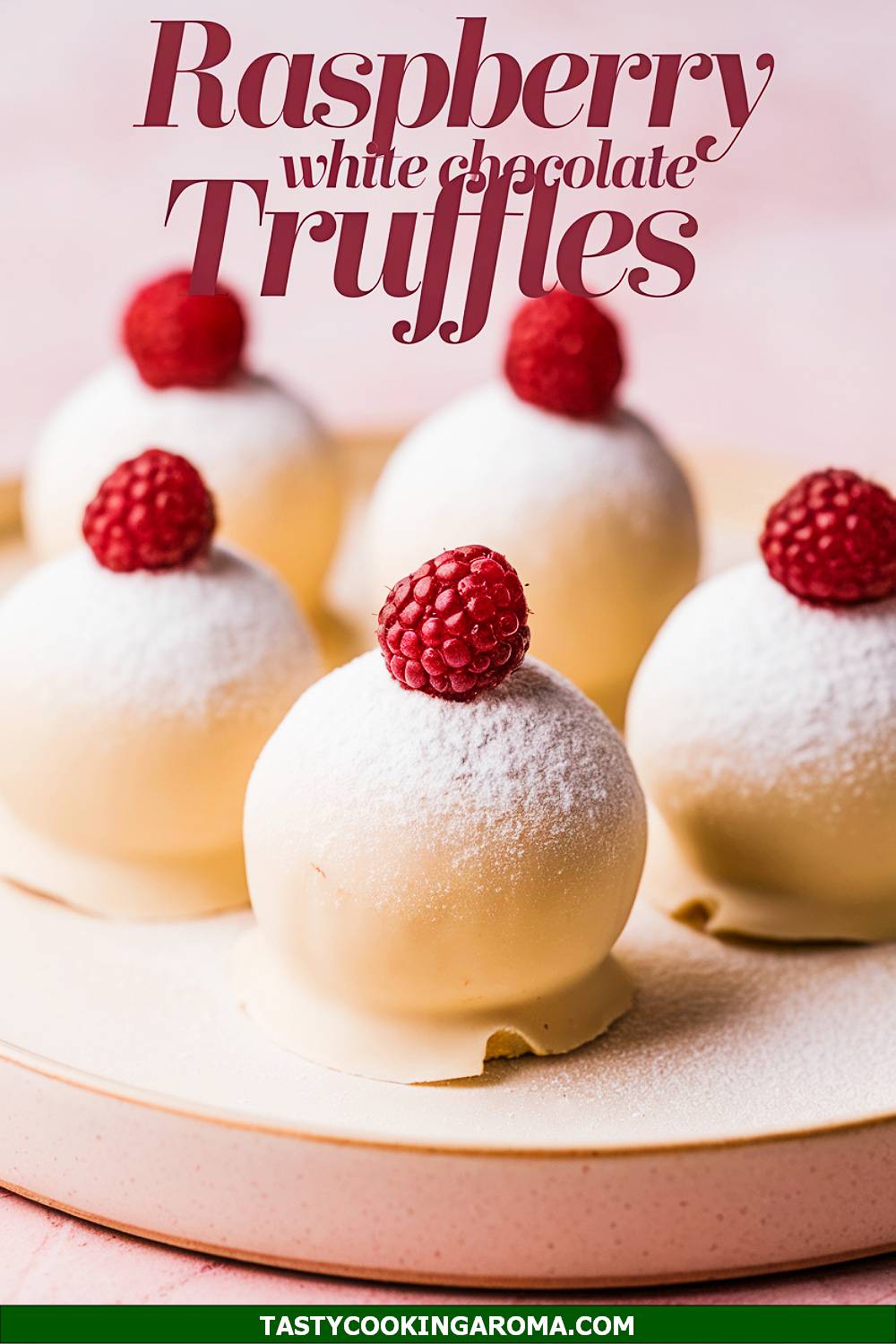 Raspberry-Filled White Chocolate Truffles