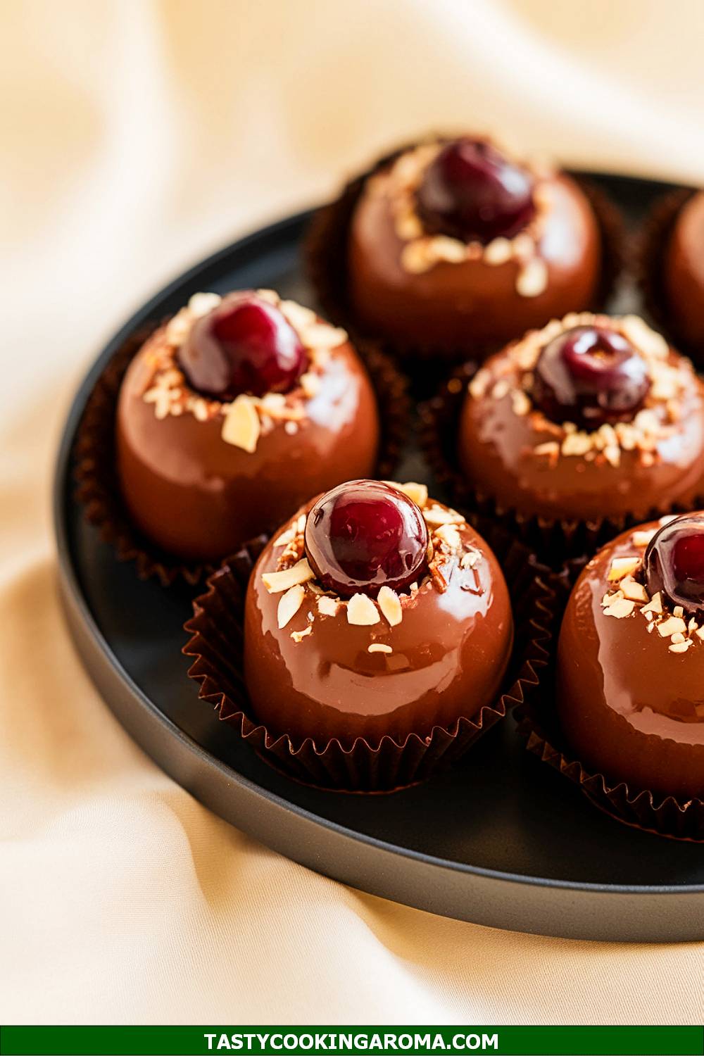 Chocolate Cherry Almond Bonbons