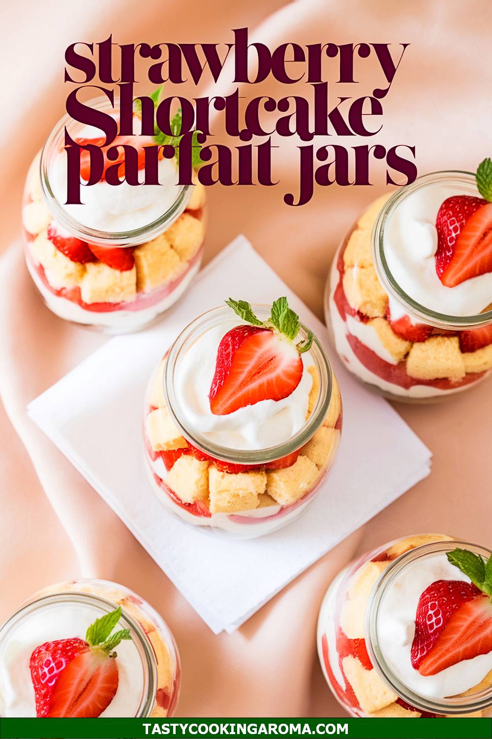 Strawberry Shortcake Parfait Jars