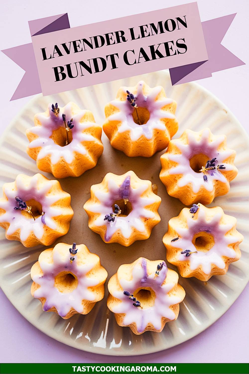 Lavender Lemon Mini Bundt Cakes