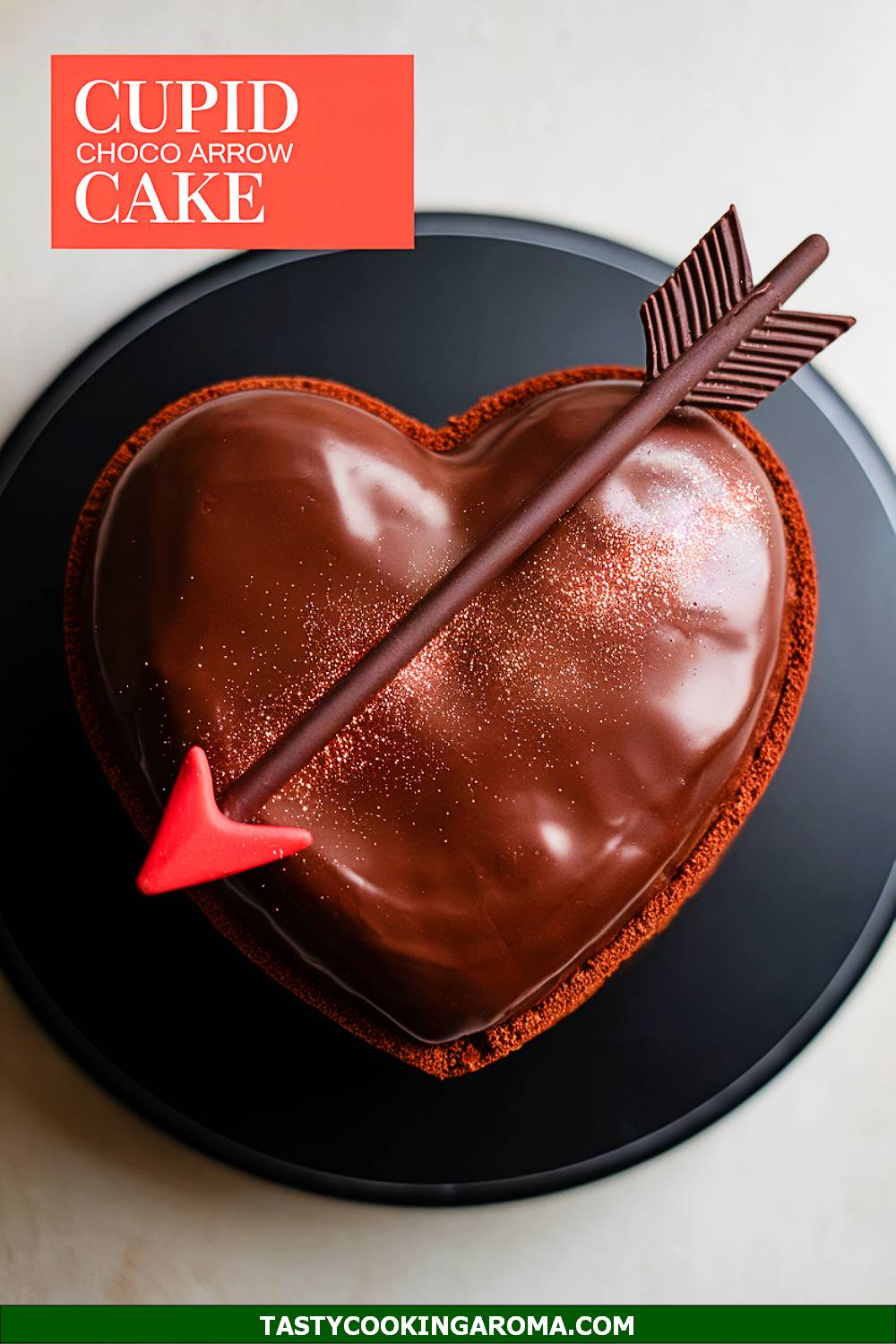 Cupid's Chocolate Arrow Cake